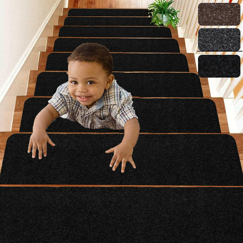 DLD - Stair Treads 8"x30"  | Non-Slip Indoor Stair Runners | 14-Pack